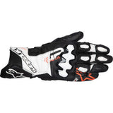 ALPINESTARS GP Plus R V3 Leather Gloves - Black/White/Fluo Red - Small 3550825-1231-S