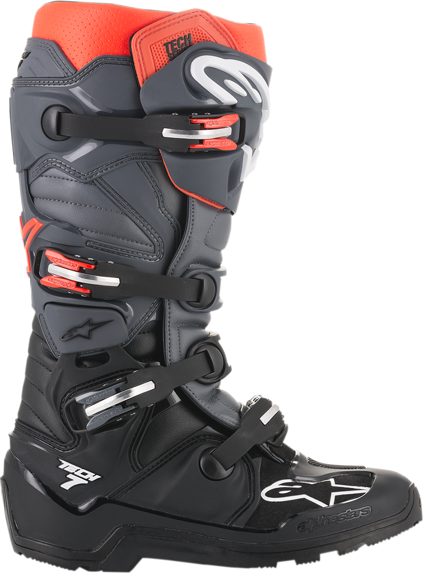 ALPINESTARS Tech 7 Enduro Boots - Black/Gray - US 9 201211411339