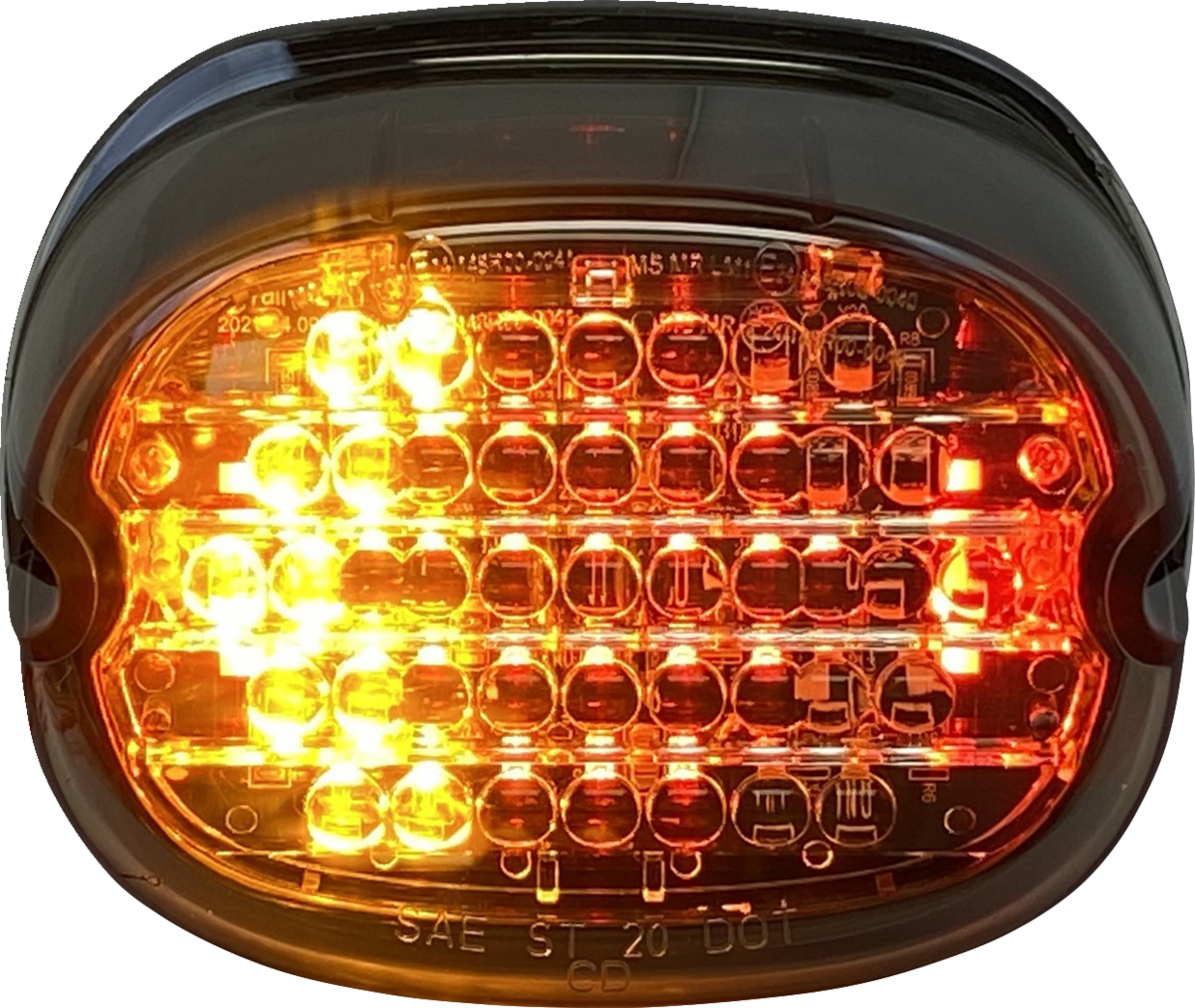 CUSTOM DYNAMICS Taillight w/ Integrated Turn Signal - No Window - Smoke Lens CD-INT-TL-NW-S