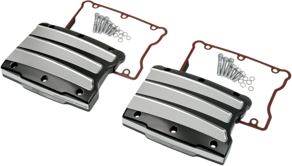 PERFORMANCE MACHINE (PM) Rocker Cover Box - Scalloped - Platinum Cut - Twin Cam 0177-2021-BMP