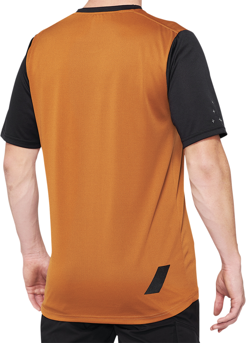 100% Ridecamp Jersey - Terracotta/Black - XL 40027-00018