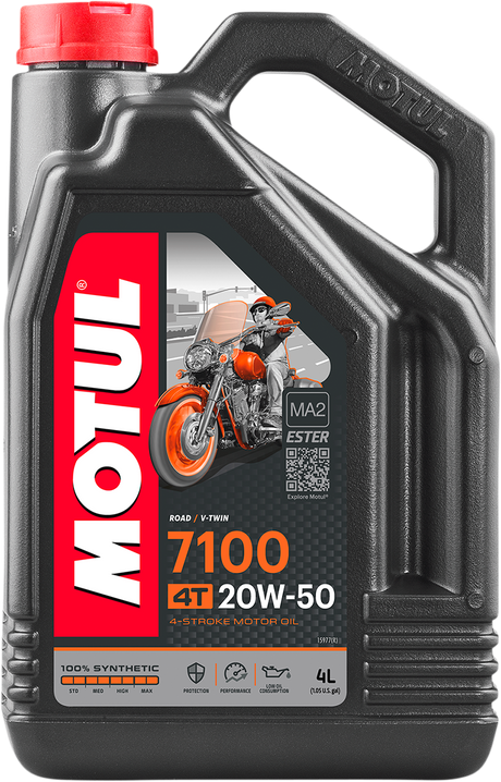 MOTUL 7100 4T Synthetic Oil - 20W-50 - 4L 104104