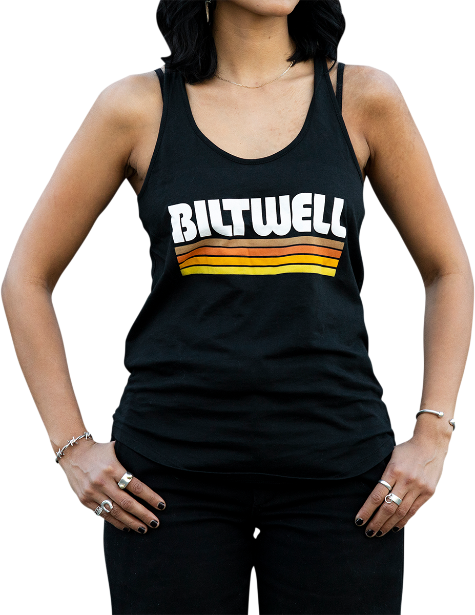 BILTWELL Women's Surf Tank Top - Black - Small 8142-045-002