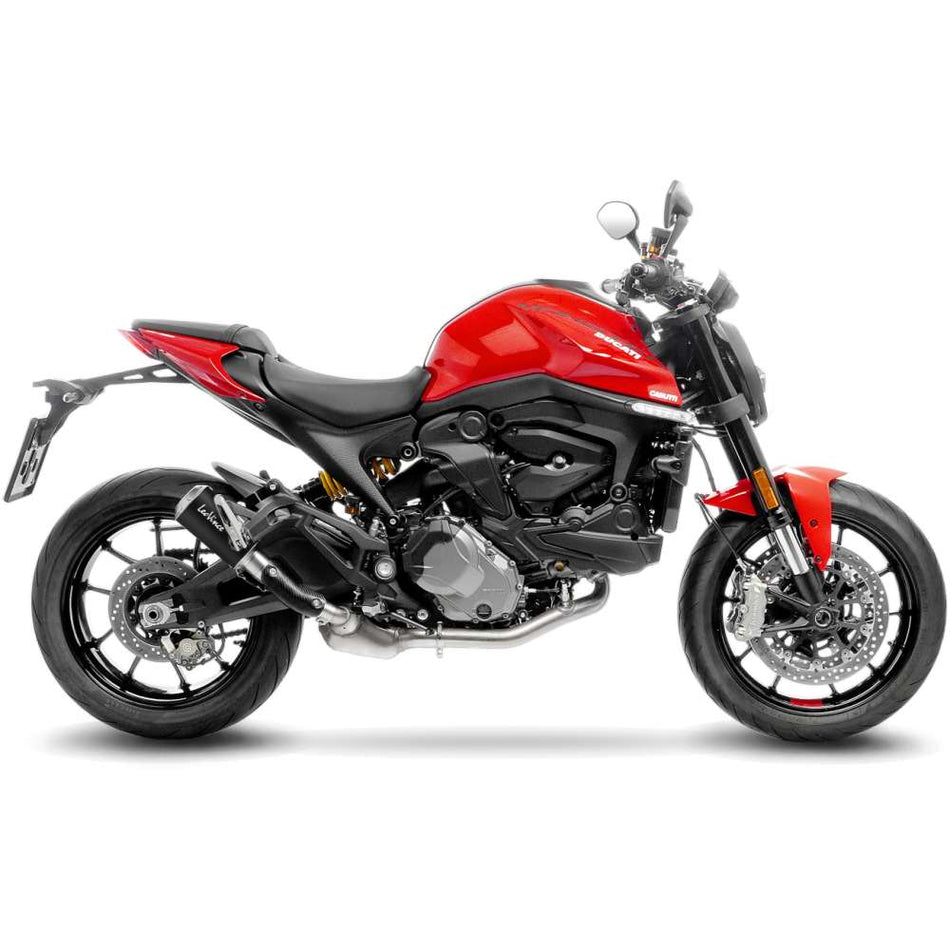 LEOVINCE LV-10 Slip-On Muffler - Black Ducati Monster 937 2021-2023 15260B 1811-4426