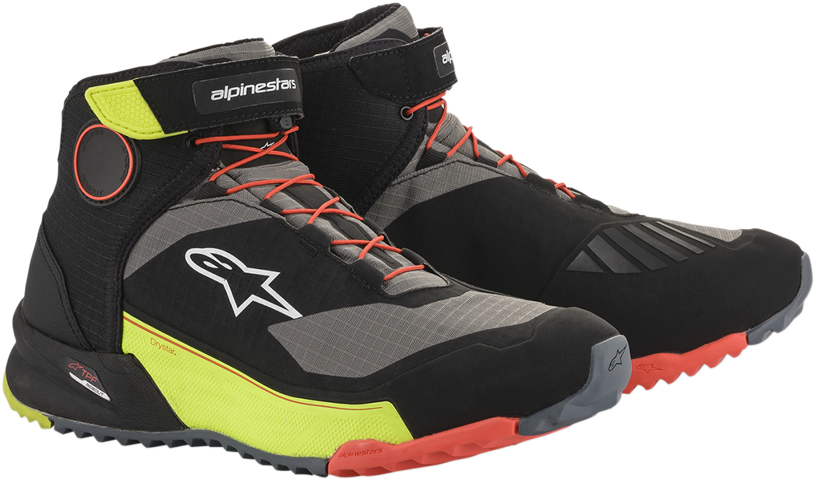 ALPINESTARS CR-X Drystar® Shoes - Black/Red/Yellow Fluorescent - US 9.5 261182015390