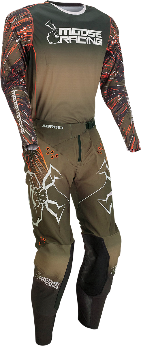 MOOSE RACING Agroid Pants - Olive/Orange - 38 2901-10069