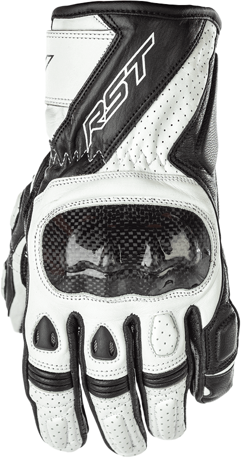 RST Stunt Iii Ce Glove Black/ White Lg 102123WHI-10