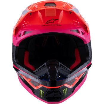 ALPINESTARS Supertech M10 Helmet - Deegan Monster - MIPS® - Gloss Orange Fluo/Purple/Pink Fluo - Small 8300425-433-S