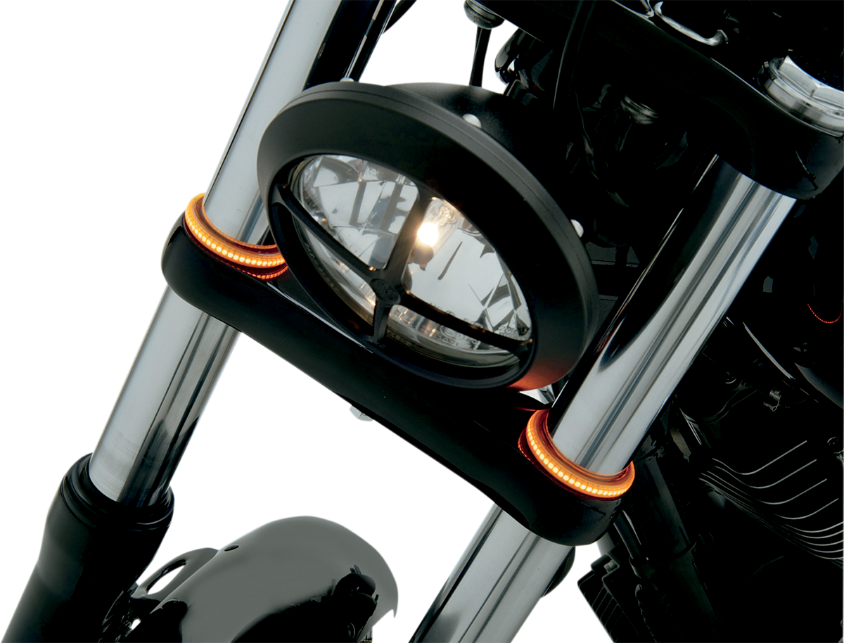 CUSTOM DYNAMICS WRAPZ® Fork Lights - 39 mm - Amber Lens TW39AA