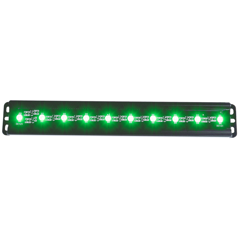 ANZO Universal 12in Slimline LED Light Bar (Green) 861151