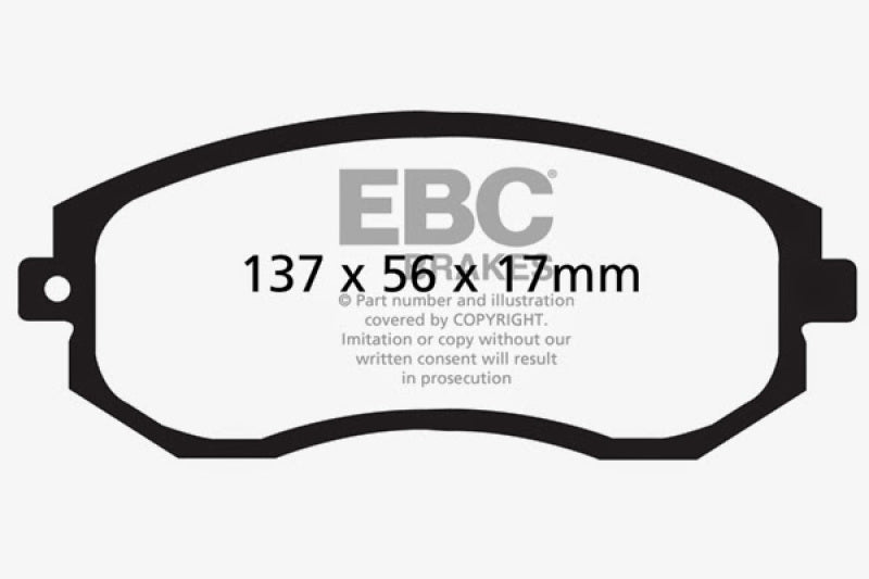 EBC 2012+ Subaru BRZ/FRS/86 2.0L Bluestuff Front Brake Pads DP51884NDX