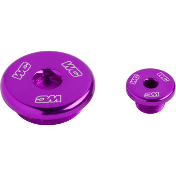 WORKS CONNECTION Engine Plug - Purple - Kawasaki 24-P624