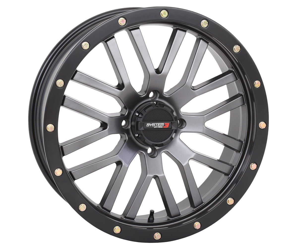 SYSTEM 3 St3 Wheel 20x7 4+2.5 (+10mm) 4/137 Matte Gunmetal Grey/Blac 20S3-1537