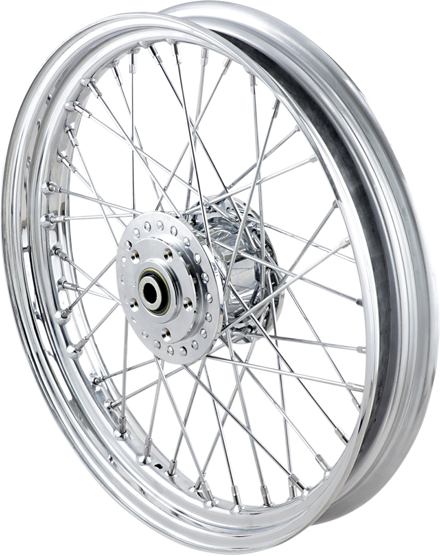 DRAG SPECIALTIES Front Wheel - Laced - 40 Spoke - Front - Chrome - 19x2.5  70868