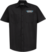 THROTTLE THREADS Drag Specialties Shop Shirt - Black - 3XL DRG31ST24BK3X