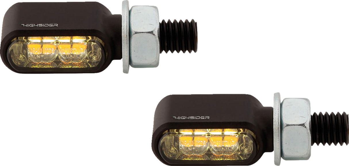 HIGHSIDER Little Bronx Turn Signal - Black 204-2870