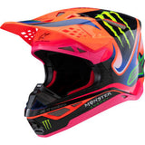 ALPINESTARS Supertech M10 Helmet - Deegan Monster - MIPS® - Gloss Orange Fluo/Purple/Pink Fluo - Medium 8300425-433-M