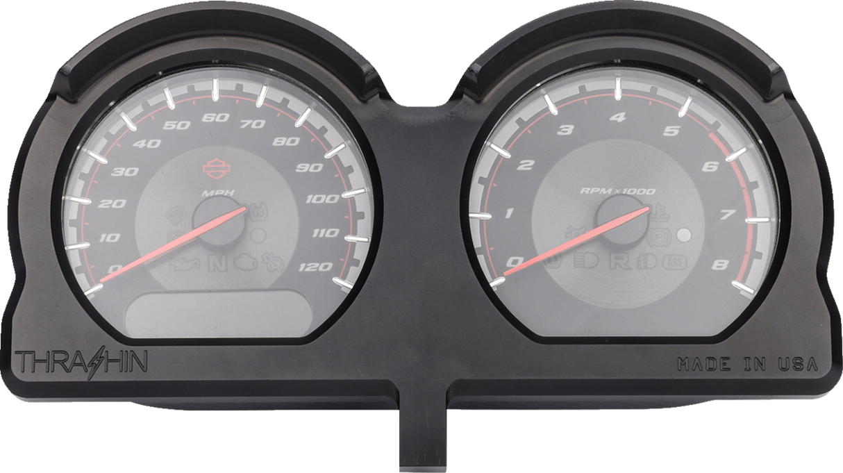 THRASHIN SUPPLY CO. Gauge Relocation Kit - Black TSC-2707-1