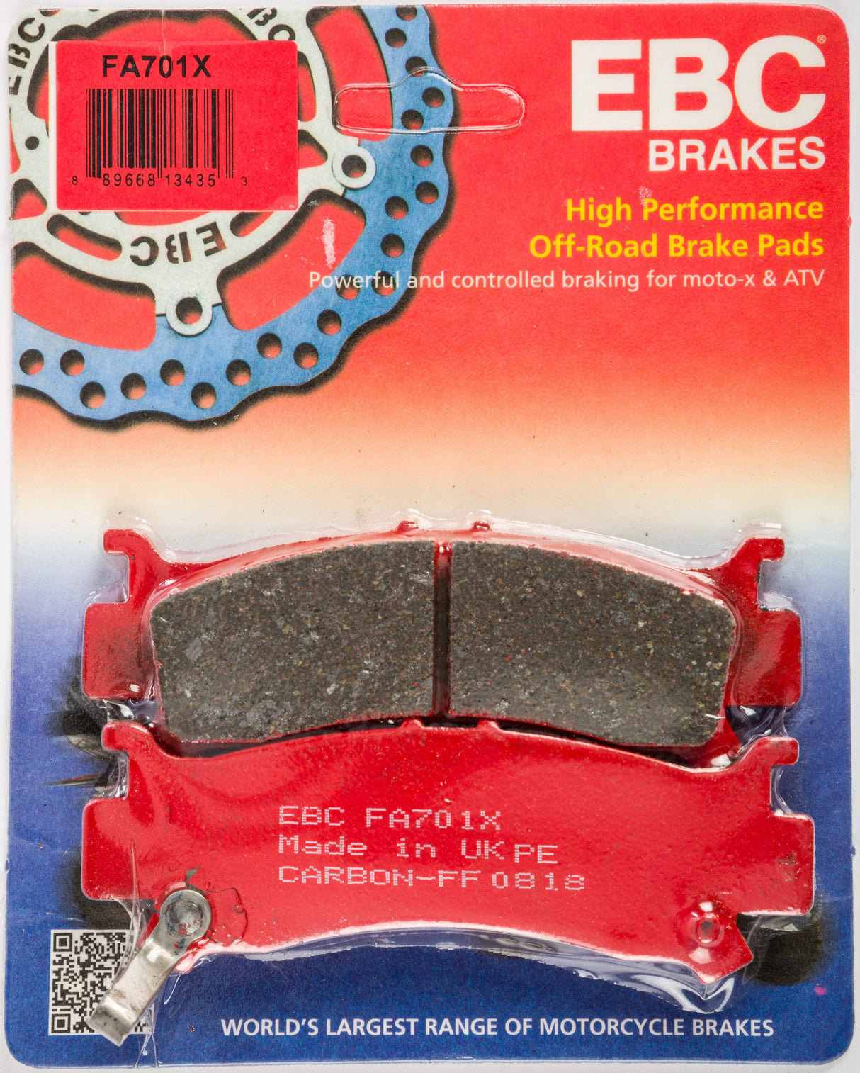 EBC Brake Pads Fa701x Carbon X Series FA701X