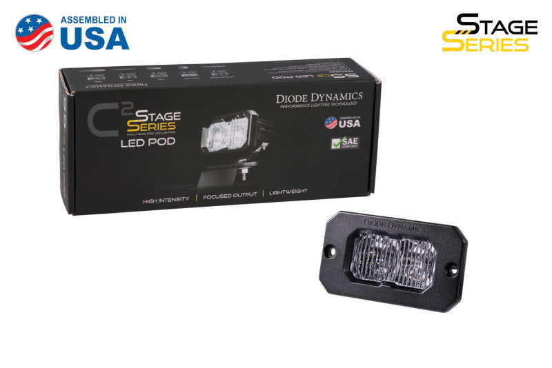 Diode Dynamics Stage Series 2 In LED Pod Sport - White Fog Flush WBL Each