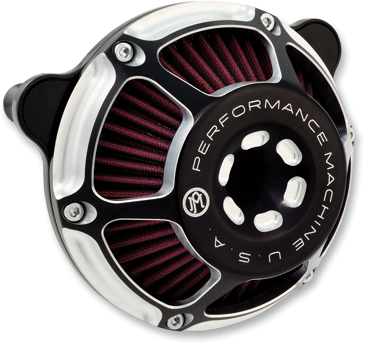 PERFORMANCE MACHINE (PM) Max HP Air Cleaner - Contrast Cut - M8 0206-2141-BM