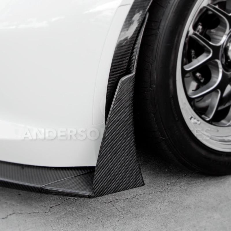 Anderson Composites 14+ Chevrolet Corvette C7 Z06 Front Bumper Canards AC-FL14CHC7-Z6XC