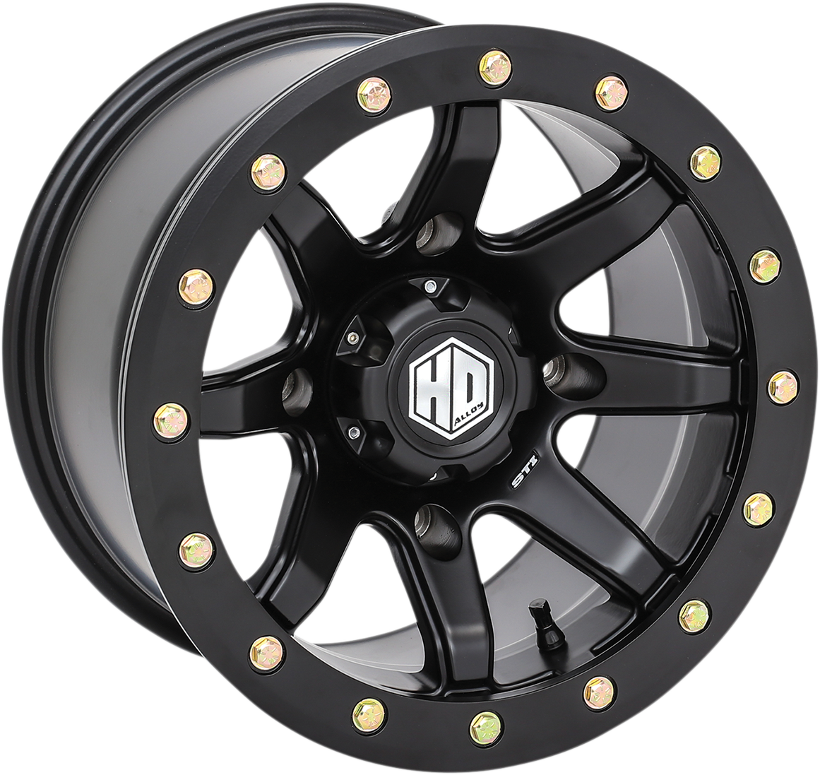 STI TIRE & WHEEL HD9 Wheel - Front/Rear - Black - 14x7 - 4/137 - 6+1 (+50 mm) 14HB928