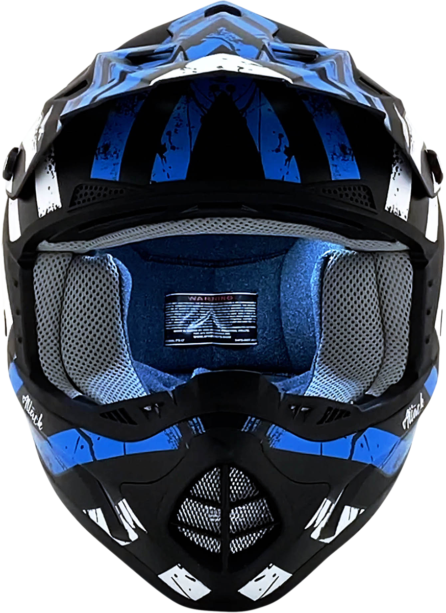 AFX FX-17 Helmet - Attack - Matte Blue/Black - 2XL 0110-7165