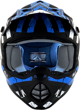 AFX FX-17 Helmet - Attack - Matte Blue/Black - Small 0110-7161