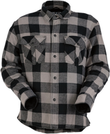 Z1R Duke Flannel Shirt - Gray/Black - Small 3040-2545