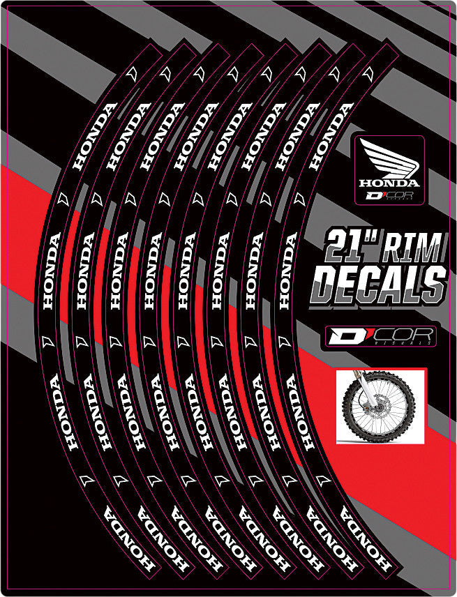 D-COR Rim Decals 21" Honda Logo Front 40-80-200