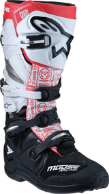 MOOSE RACING Tech 7 Boots - Black/White/Red - US 7 0212024-1225-7