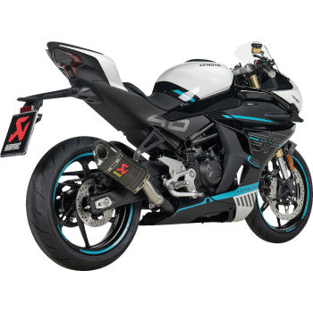 AKRAPOVIC Slip-On Line Muffler - Carbon Fiber - CFMOTO 450SR/NK S-CF4SO1-APC