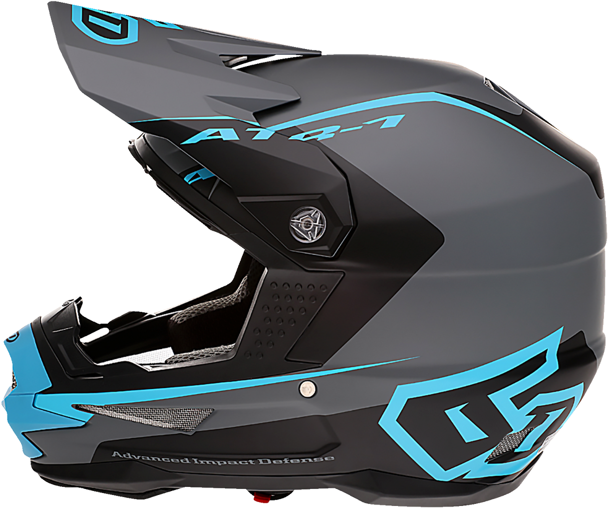 6D ATR-1 Helmet - Stealth - Cyan - Large 10-4627