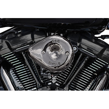 S&S CYCLE Stealth Mini Teardrop Air Cleaner Cover - Lava Chrome  170-0780