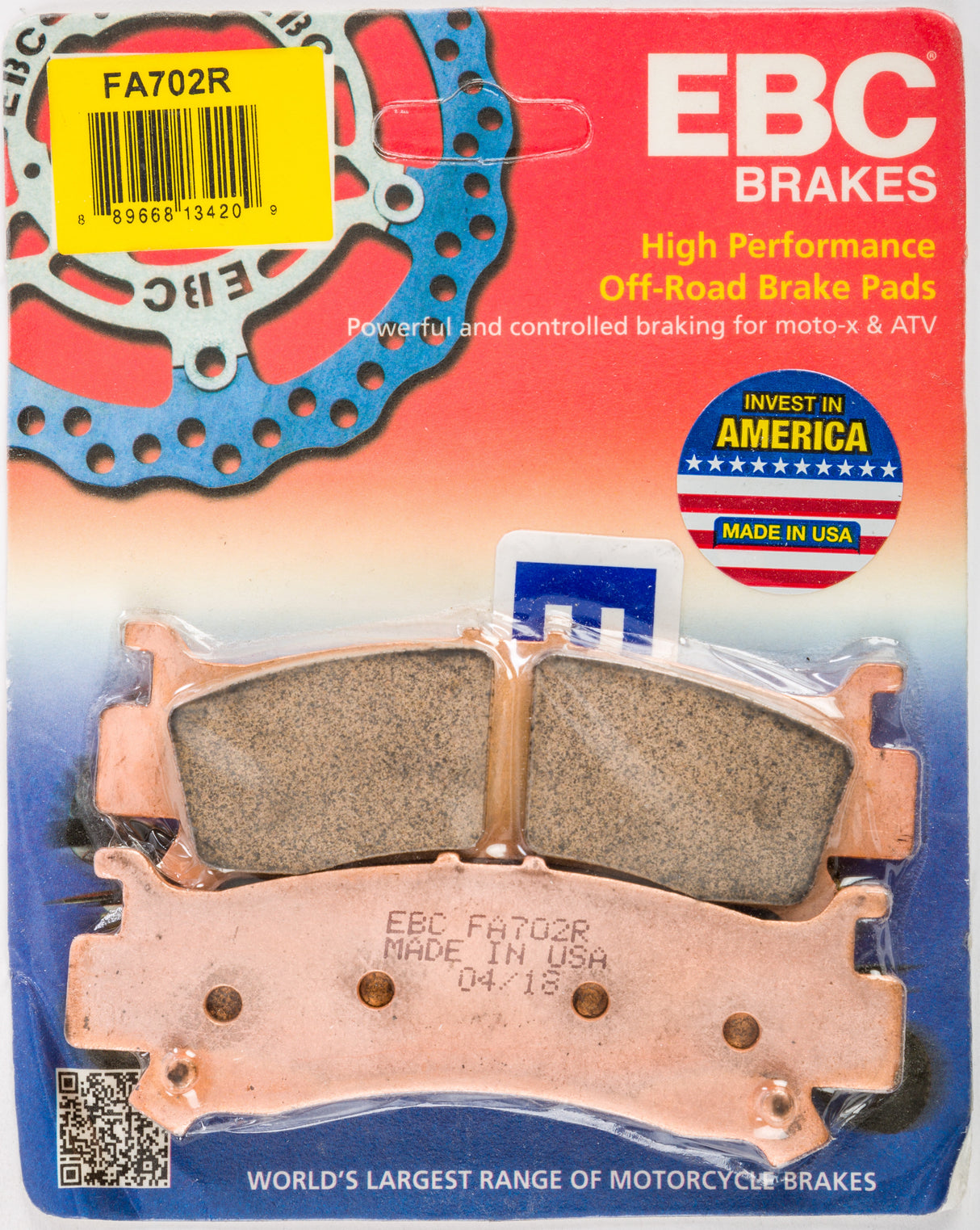 EBC Brake Pads Fa702r Sintered R Series FA702R