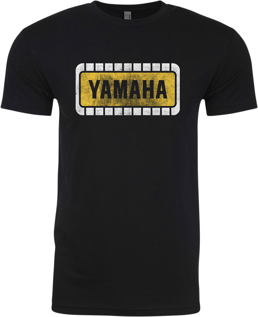 YAMAHA APPAREL Yamaha Retro T-Shirt - Black/Yellow - 2XL NP21S-M1967-2X