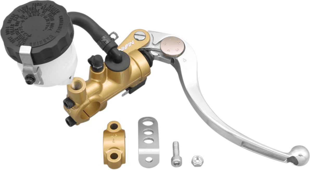 SHINDY Master Cylinder - Radial - 19 mm - Gold/Silver 17-658G