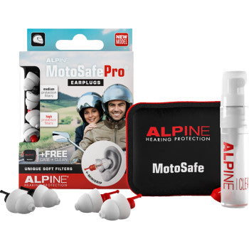 ALPINE HEARING PROTECTION MotoSafePro Ear Plugs - 6 Pack 111.23.112