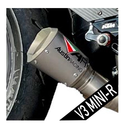 Austin Racing 2017 - 2025 RSV4 GP3 V3 MINI BOX-DELETE RACE EXHAUST OPTIONS AR95