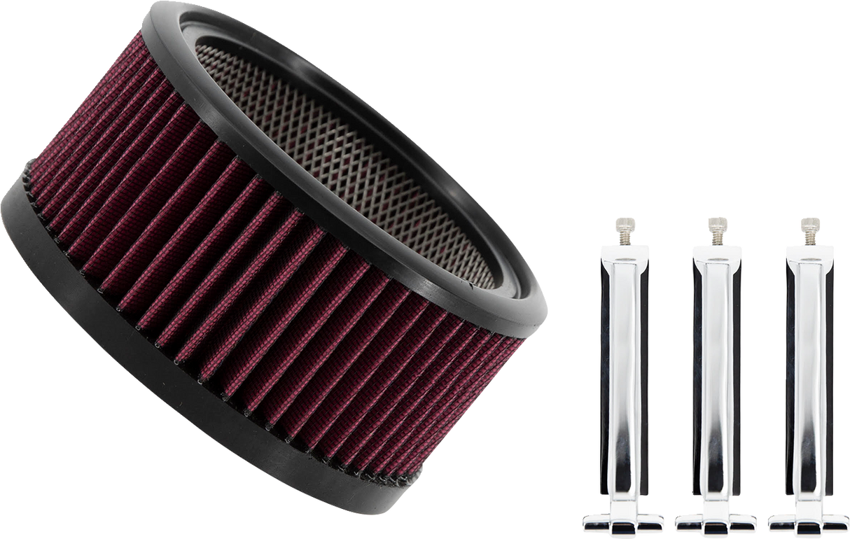 TRASK Air Filter - Big Power Assault - Chrome TM-1020-BPCH