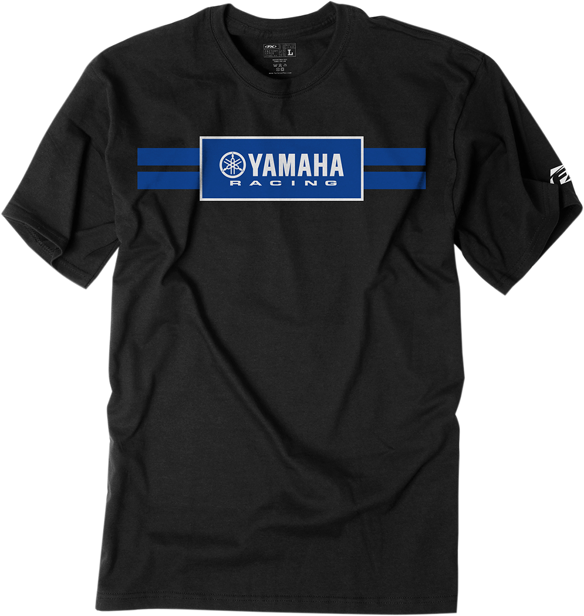 FACTORY EFFEX Yamaha Racing Stripe T-Shirt - Black - 2XL 19-87208