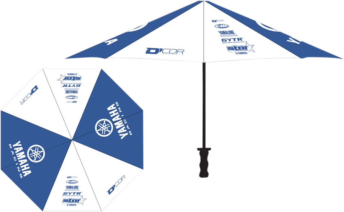 D'COR VISUALS Umbrella - Yamaha - Blue/White 81-102-1