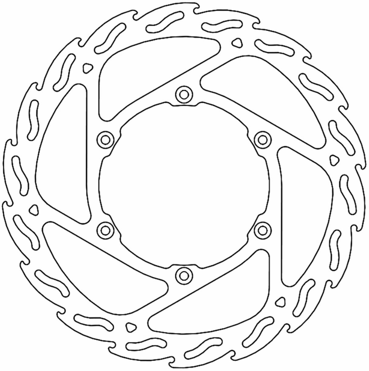 MOTO-MASTER Brake Rotor - Front - Flame 110676-PU