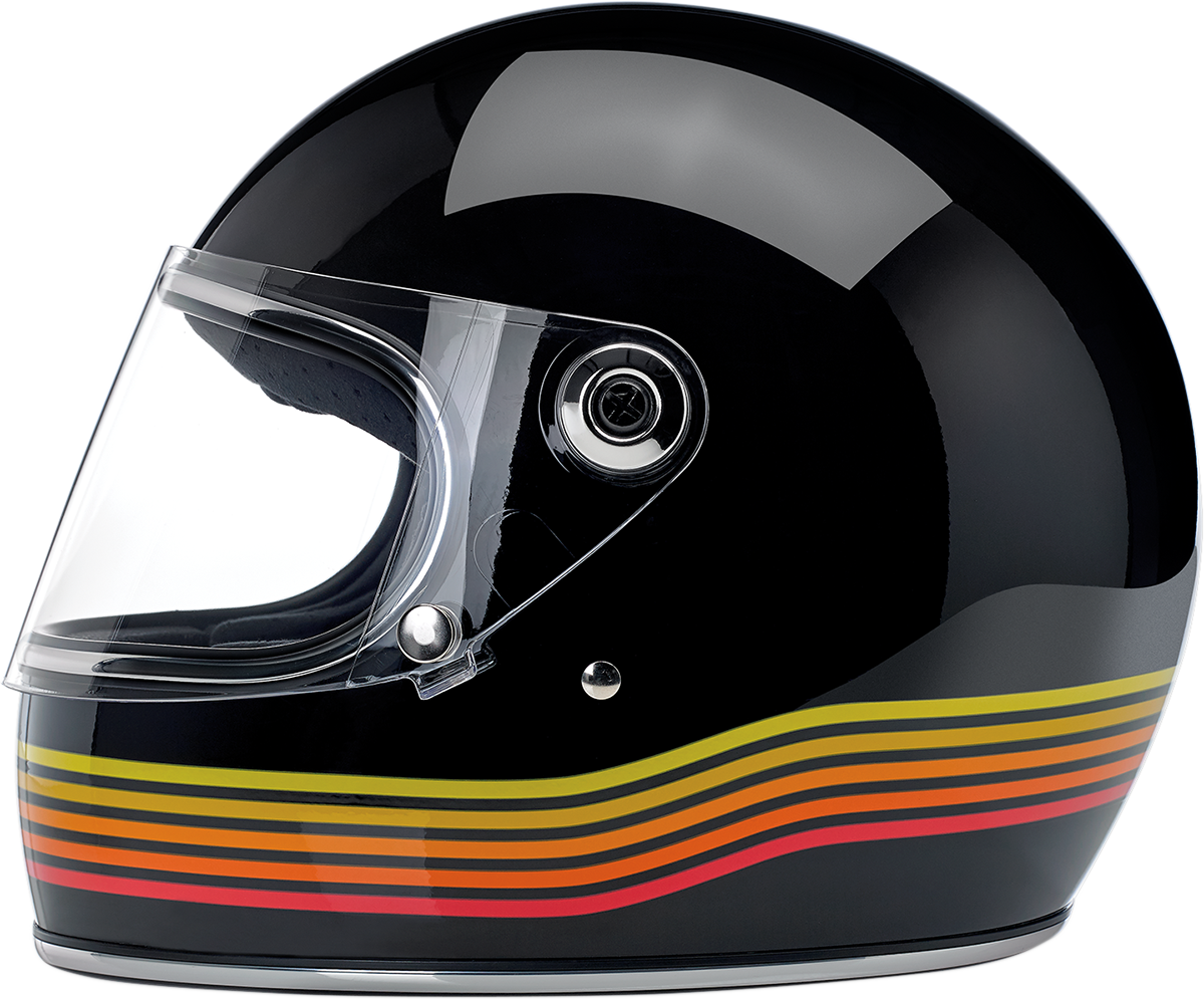 BILTWELL Gringo S Helmet - Gloss Black Spectrum - Medium 1003-536-103