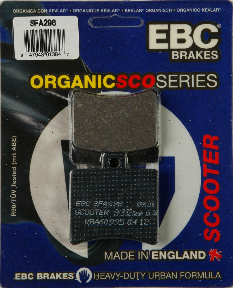 EBC Brake Pads Sfa298 Organic SFA298