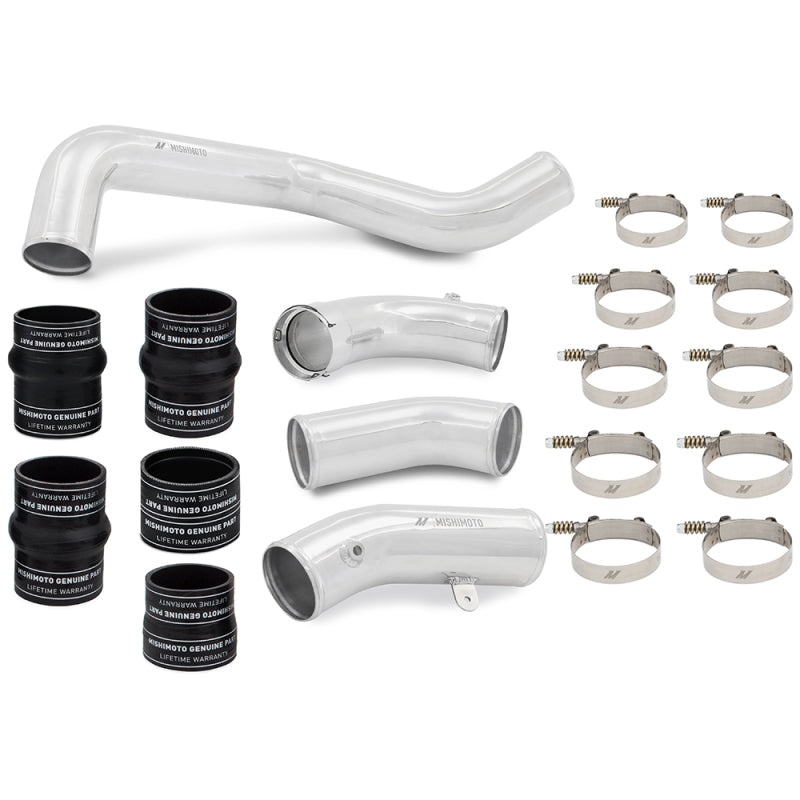 Mishimoto 17-19 GM 6.6L L5P Intercooler Pipe and Boot Kit Polished MMICP-DMAX-17KP