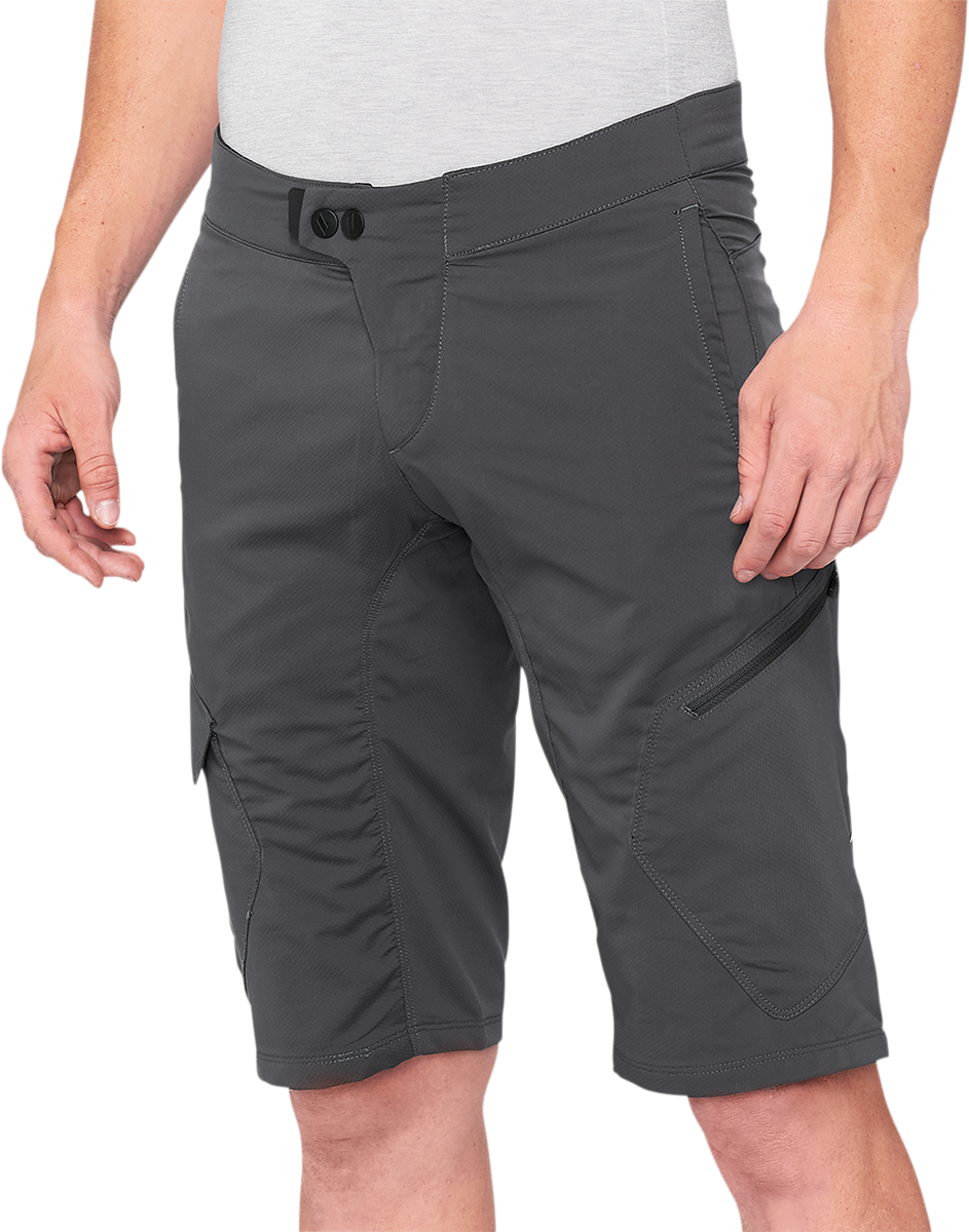 100% Ridecamp Shorts - Charcoal - US 32 40029-00009