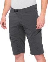 100% Ridecamp Shorts - Charcoal - US 38 40029-00012