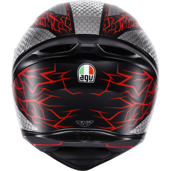 AGV Helmet K1 S Speedarmor Matt Black/Grey/Red Md 2118394018-073-M